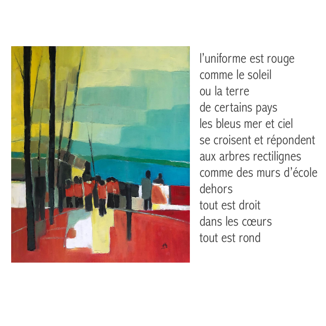 Montage texte Luc Fayard et tableau Hélène Benayoun