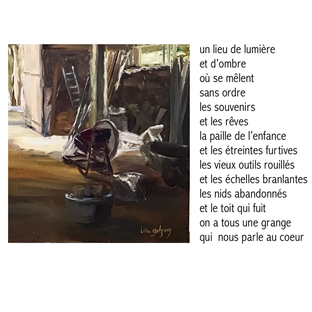 Montage texte Luc Fayard et œuvre Isabelle de Galzain