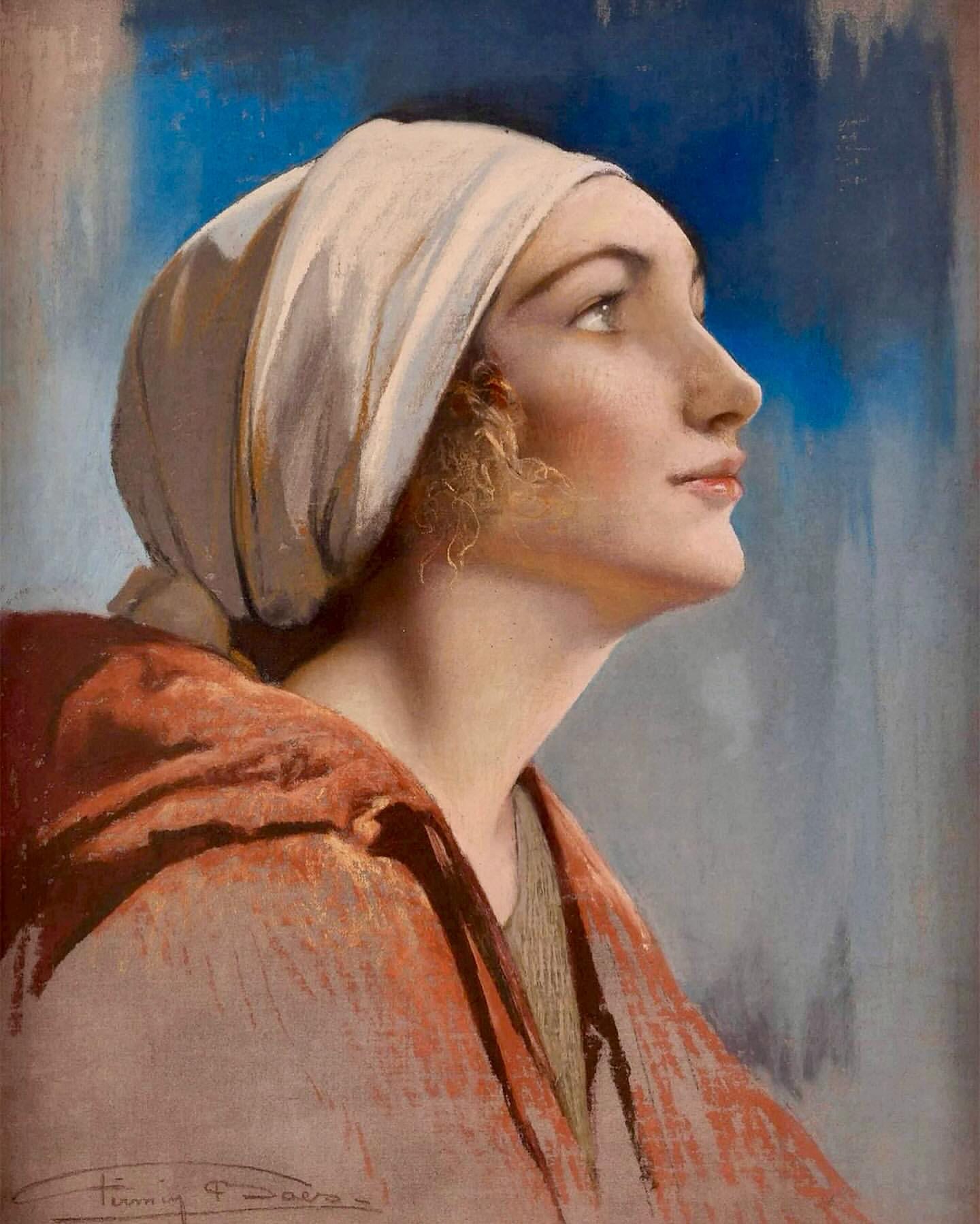 Firmin Baes : Jeune femme de profil (1937)