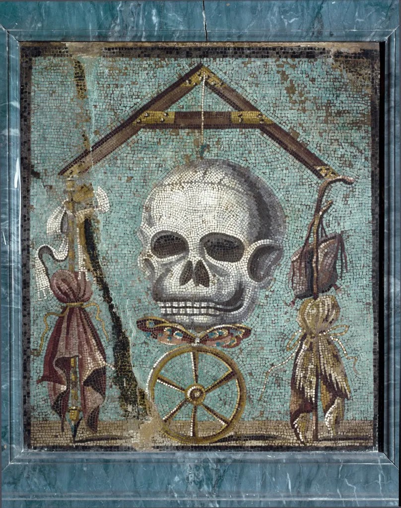 Anonyme (2e s. av. J.-C., romain) : Fronton Memento Mori à Pompéi