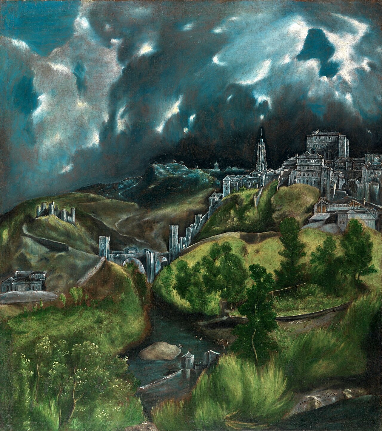 El-Greco (Domenico Theotokopoulos) – Vue de Tolède (1599-1600)