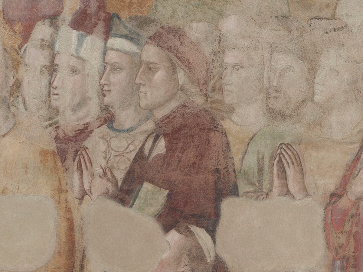 Giotto – Dante dans les rangs des élus du paradis (1330)