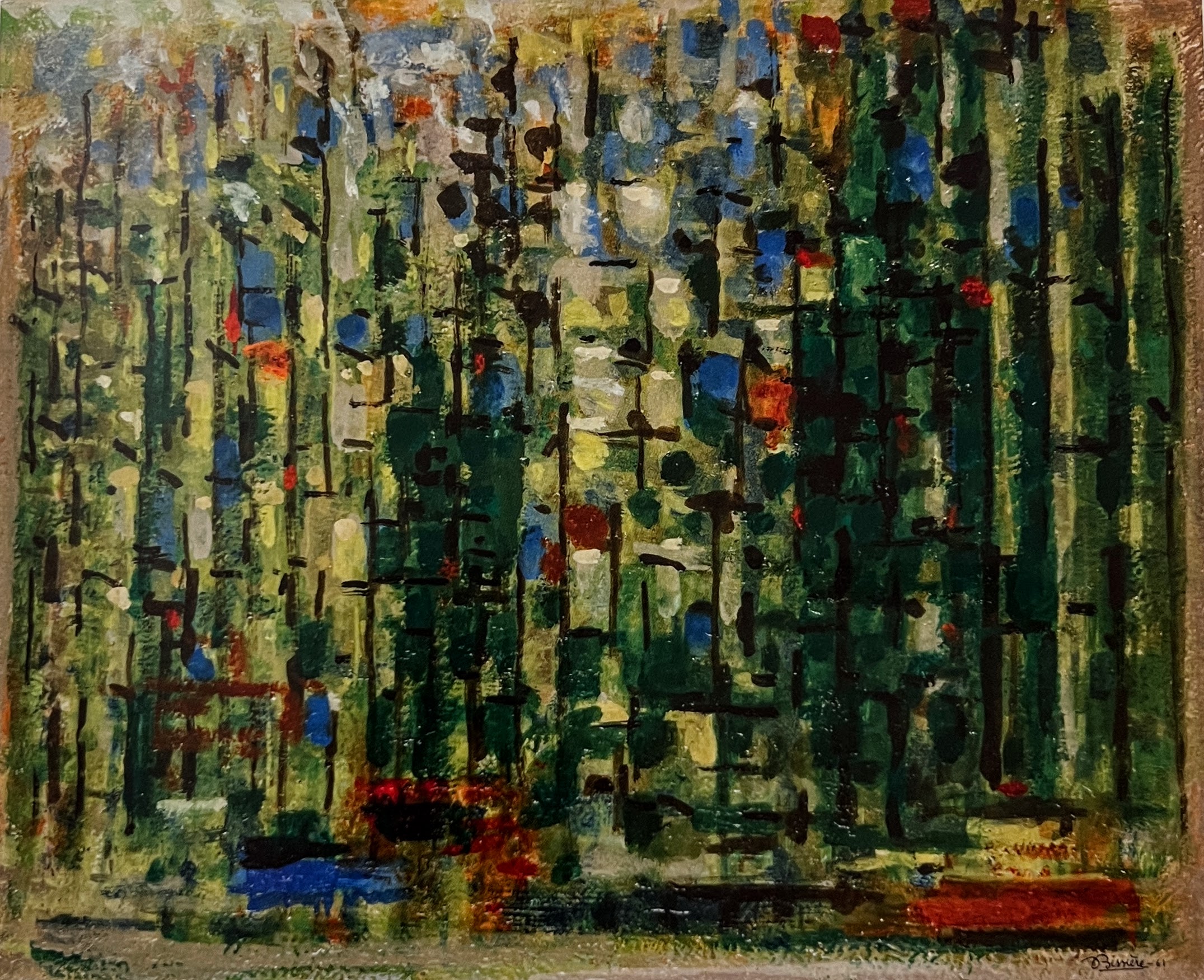 Roger Bissière : Composition verte (1961)