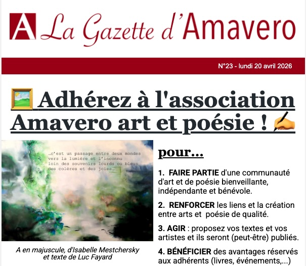 La Gazette d&rsquo;Amavero n°23 – Lundi 20 avril 2026